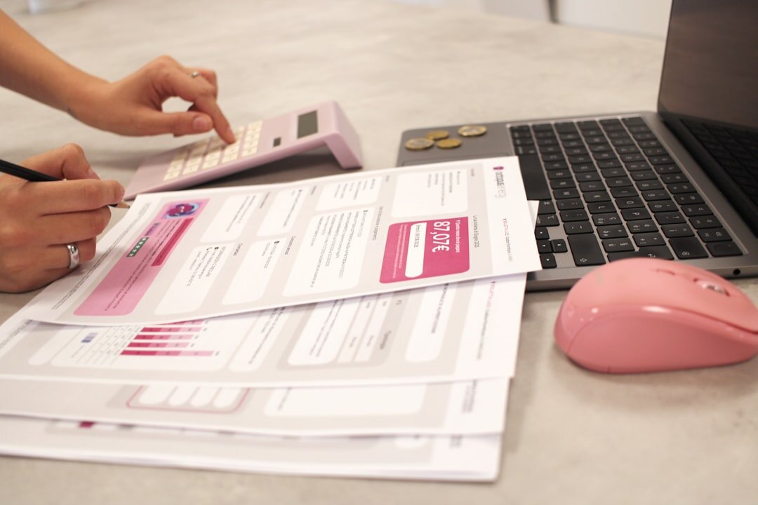 person reviewing financial plan
