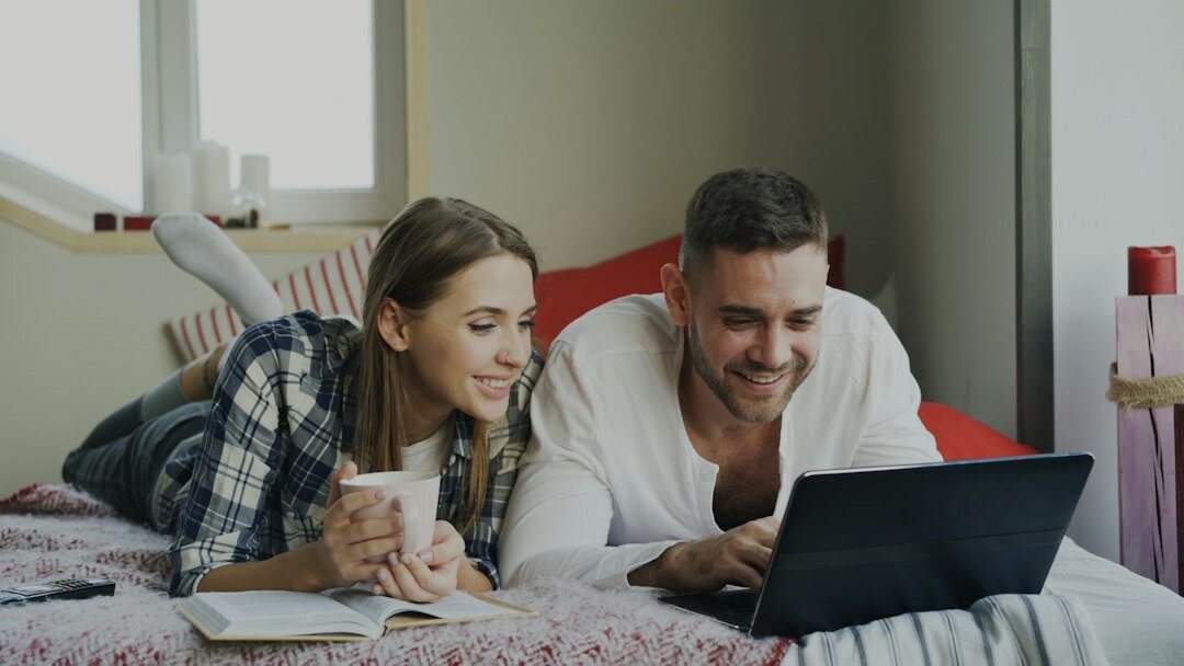 couple discussing finances at home