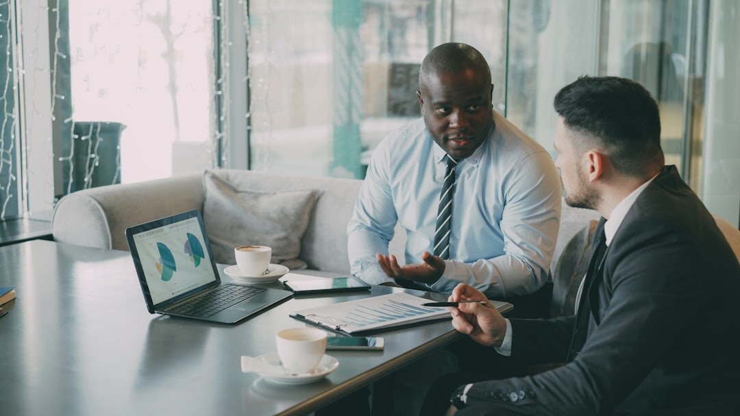 financial advisor with client