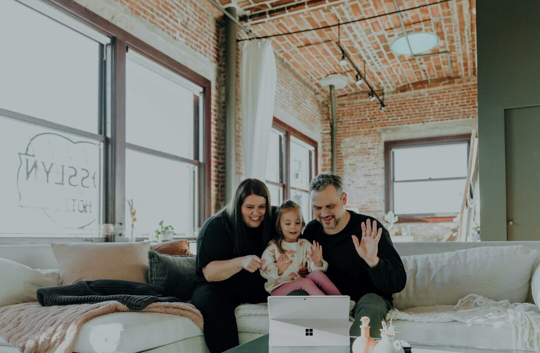 family protecting their home with insurance